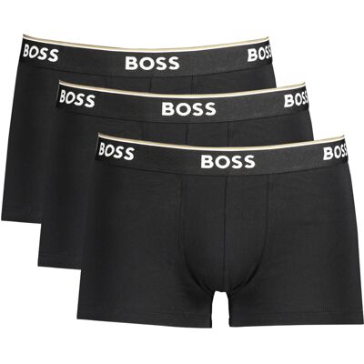 3PACK boxeri bărbați Hugo Boss negri negru S male 3PACK boxeri bărbați Hugo Boss negri negru S male