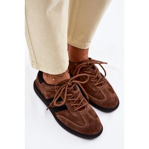 Teniși de damă Boto Leather Suede maro negru 38 female Teniși de damă Boto Leather Suede maro negru 38 female