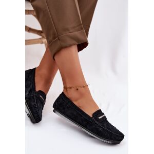 Mocasini de damă S. BARSKI din piele periată negru 41 female Mocasini de damă S. BARSKI din piele periată negru 41 female