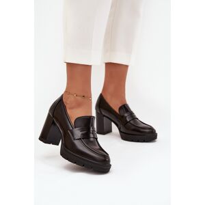 Boto Pantofi cu toc înalt pentru femei, din piele ecologică negru 40 female Boto Pantofi cu toc înalt pentru femei, din piele ecologică negru 40 female