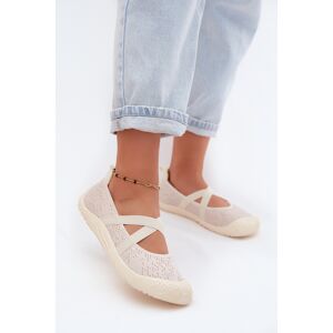 ARTIKER Balerini sport cu benzi elastice crem 36 female ARTIKER Balerini sport cu benzi elastice crem 36 female