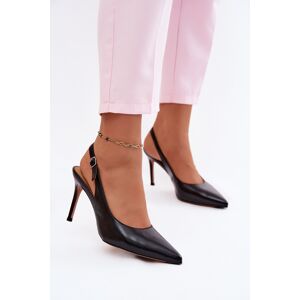Boto Sandale cu toc pentru femei din piele naturală, Kandy negre negru 37 female Boto Sandale cu toc pentru femei din piele naturală, Kandy negre negru 37 female