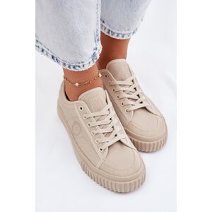 BIG STAR SHOES Teniși cu talpă joasă pentru femei Big Star crem 38 female BIG STAR SHOES Teniși cu talpă joasă pentru femei Big Star crem 38 female