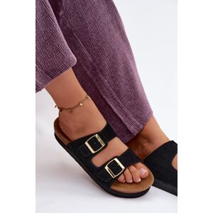 Sandale cu platformă din piele pentru femei cu catarame Vinceza negru 39 female Sandale cu platformă din piele pentru femei cu catarame Vinceza negru 39 female