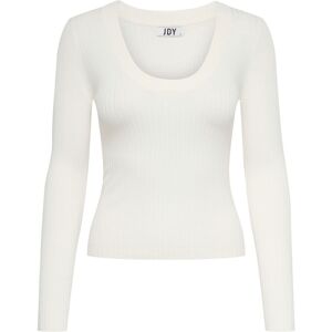 Jacqueline de Yong Bluză albă cu mânecă lungă, cu nervuri alb M female Jacqueline de Yong Bluză albă cu mânecă lungă, cu nervuri alb M female