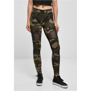 Urban Classics Women's Camo Tech Mesh woodcamo/blk Leggings negru L female Urban Classics Women's Camo Tech Mesh woodcamo/blk Leggings negru L female