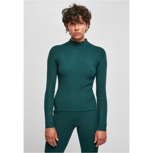 Urban Classics Women's sweater with ribbed knit with turtleneck jasper turcoaz 4XL female Urban Classics Women's sweater with ribbed knit with turtleneck jasper turcoaz 4XL female