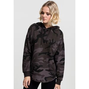 Urban Classics Hanorac camuflaj supradimensionat pentru femei negru XS female Urban Classics Hanorac camuflaj supradimensionat pentru femei negru XS female