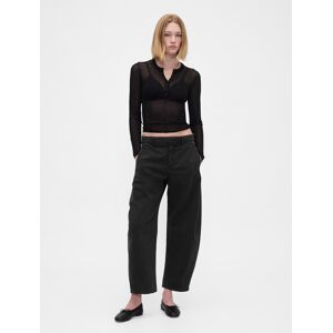 Pantaloni GAP din twill pentru femei negru XS female Pantaloni GAP din twill pentru femei negru XS female