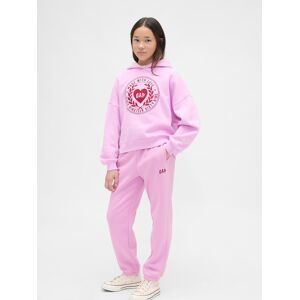 Pantaloni de trening GAP pentru copii cu logo crem M female Pantaloni de trening GAP pentru copii cu logo crem M female