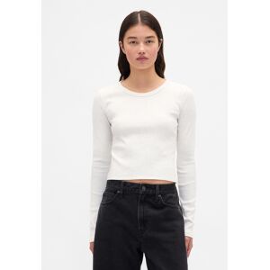 GAP Ribbed Crop T-Shirt - Women's alb XL female GAP Ribbed Crop T-Shirt - Women's alb XL female