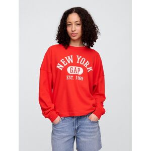 GAP Oversize sweatshirt with Americana logo - Women's rosu XS female GAP Oversize sweatshirt with Americana logo - Women's rosu XS female