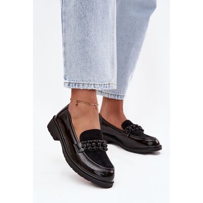 D&A Mocasini de damă cu mărgele S.Barski negru 36 female D&A Mocasini de damă cu mărgele S.Barski negru 36 female