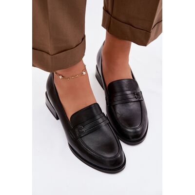Mocasini de damă cu toc bloc Vinceza negru 41 female Mocasini de damă cu toc bloc Vinceza negru 41 female