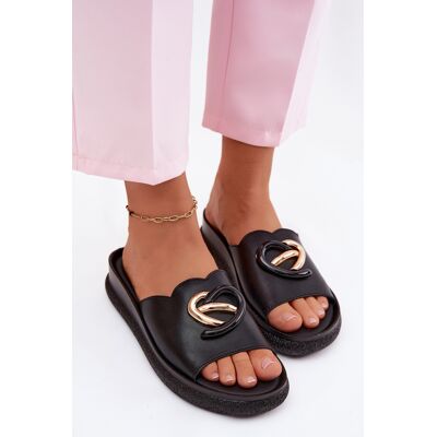 S. BARSKI Sandale S.Barski din piele cu detalii decorative negru 40 female S. BARSKI Sandale S.Barski din piele cu detalii decorative negru 40 female