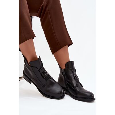 Boto Ghete din piele Briselda negru 36 female Boto Ghete din piele Briselda negru 36 female
