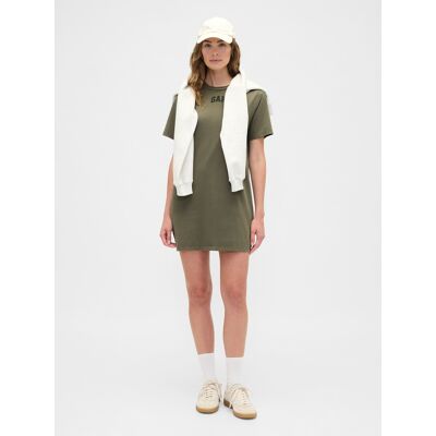 GAP Dress with logo - Women's kaki XS female GAP Dress with logo - Women's kaki XS female