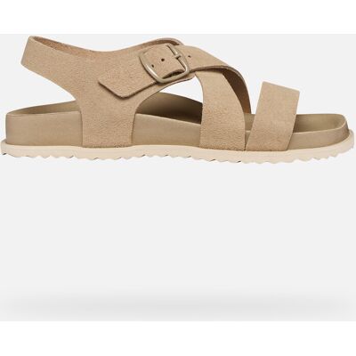 Sandale bej pentru femei Geox Sandybett crem 39 female Sandale bej pentru femei Geox Sandybett crem 39 female