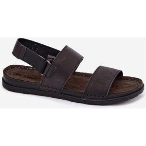 Sandale din piele pentru bărbați INBLU negru 40 male Sandale din piele pentru bărbați INBLU negru 40 male