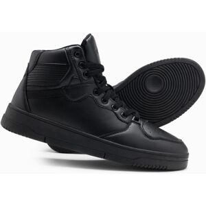Ombre Men's insulated sneaker boots with high upper - black negru 41 male Ombre Men's insulated sneaker boots with high upper - black negru 41 male