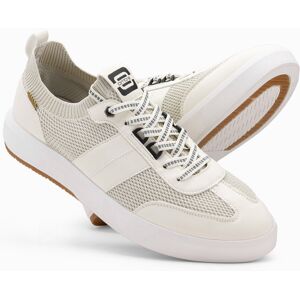 Ombre Men's slip-on structured fabric sneakers - sand gri 41 male Ombre Men's slip-on structured fabric sneakers - sand gri 41 male