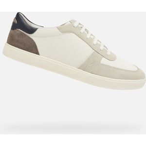 Cream men's sneakers Geox Avola - Men's gri 42 male Cream men's sneakers Geox Avola - Men's gri 42 male