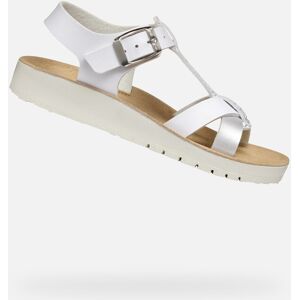 Sandale albe pentru fete Geox alb 32 unisex Sandale albe pentru fete Geox alb 32 unisex