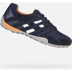 Dark blue men's sneakers Geox Snake - Men's albastru 40 male Dark blue men's sneakers Geox Snake - Men's albastru 40 male
