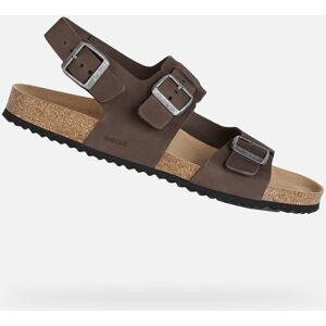 Dark brown men's sandals Geox Ghita - Men's maro 40 male Dark brown men's sandals Geox Ghita - Men's maro 40 male