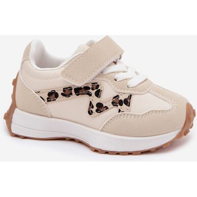 Boto Adidași pentru copii cu imprimeu leopard alb 23 unisex Boto Adidași pentru copii cu imprimeu leopard alb 23 unisex