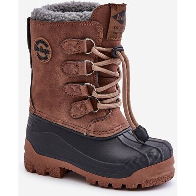High Warm Children's Snow Boots with Drawstring Lee Cooper Brown maro 28 High Warm Children's Snow Boots with Drawstring Lee Cooper Brown maro 28