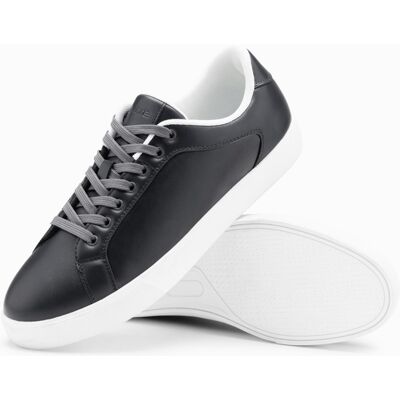 Ombre Classic men's sneaker shoes with high sole - graphite alb 44 male Ombre Classic men's sneaker shoes with high sole - graphite alb 44 male