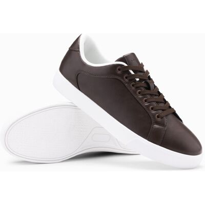 Ombre Men's classic sneaker shoes with high sole - dark brown alb 43-46 male Ombre Men's classic sneaker shoes with high sole - dark brown alb 43-46 male