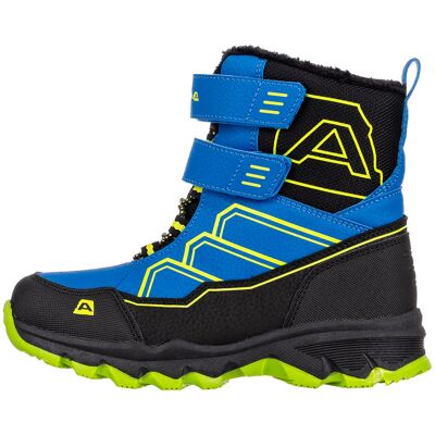 Children's winter shoes with PTX membrane ALPINE PRO MOCO electric blue lemonade negru 31 Children's winter shoes with PTX membrane ALPINE PRO MOCO electric blue lemonade negru 31