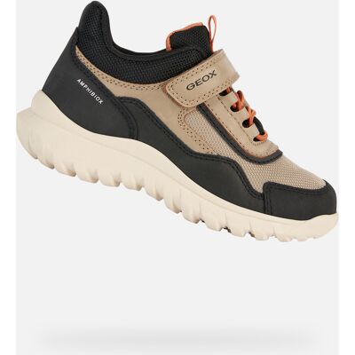 Teniși bej Geox Sims B ABX pentru băieți negru 26 unisex Teniși bej Geox Sims B ABX pentru băieți negru 26 unisex