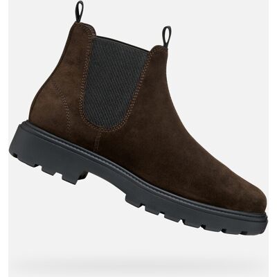 Dark brown men's ankle boots Geox Spherica EC7 - Men's negru 46 male Dark brown men's ankle boots Geox Spherica EC7 - Men's negru 46 male