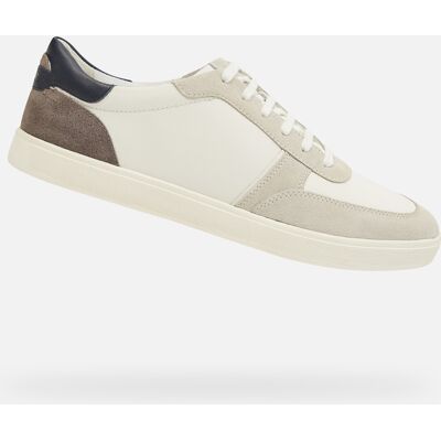 Cream men's sneakers Geox Avola - Men's gri 42 male Cream men's sneakers Geox Avola - Men's gri 42 male