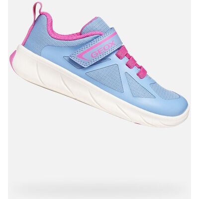 Teniși Geox Foot-run albastru deschis pentru fete alb 28 unisex Teniși Geox Foot-run albastru deschis pentru fete alb 28 unisex