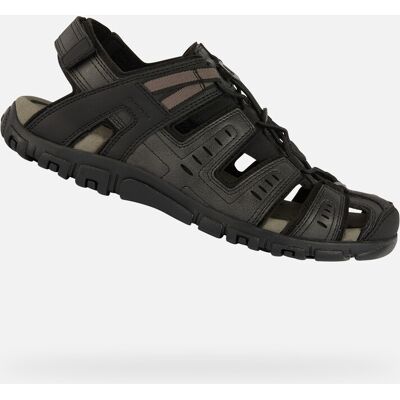Black Men's Sandals Geox Strada - Men's negru 40 male Black Men's Sandals Geox Strada - Men's negru 40 male