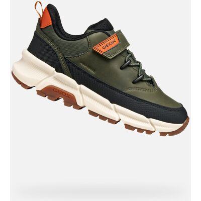 Khaki Boys' Sneakers Geox Flexyper Plus - Boys negru 31 unisex Khaki Boys' Sneakers Geox Flexyper Plus - Boys negru 31 unisex