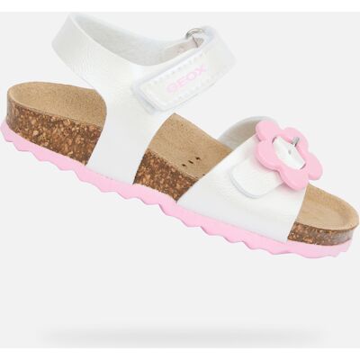 Sandale Geox Chalki albe pentru fete alb 3XL unisex Sandale Geox Chalki albe pentru fete alb 3XL unisex