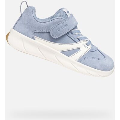 Teniși Geox Foot-run albastru deschis pentru fete alb 28 unisex Teniși Geox Foot-run albastru deschis pentru fete alb 28 unisex