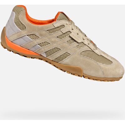 Beige men's sneakers Geox Snake Original - Men's crem 40 male Beige men's sneakers Geox Snake Original - Men's crem 40 male