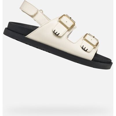 Sandale Geox Foammentera crem pentru fete negru 37 unisex Sandale Geox Foammentera crem pentru fete negru 37 unisex