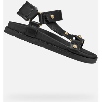 Sandale negre pentru fete Geox Foammentera negru 38 unisex Sandale negre pentru fete Geox Foammentera negru 38 unisex