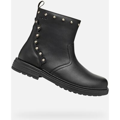 Ghete Geox Eclair Girl negre pentru fete negru 32 unisex Ghete Geox Eclair Girl negre pentru fete negru 32 unisex