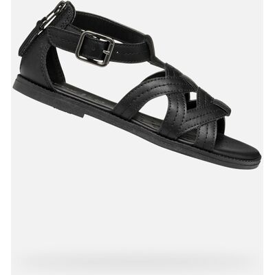 Black Girls' Sandals Geox Karly - Girls negru 31 unisex Black Girls' Sandals Geox Karly - Girls negru 31 unisex