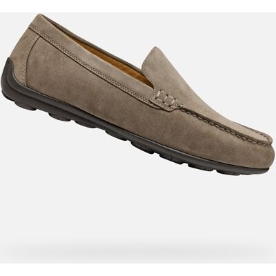 Light grey men's moccasins Geox Spherica EC16 - Men's maro 41.5 male Light grey men's moccasins Geox Spherica EC16 - Men's maro 41.5 male