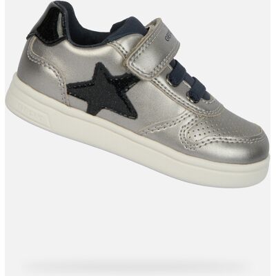 Silver Girls Geox Djrock Sneakers - Girls negru 25 unisex Silver Girls Geox Djrock Sneakers - Girls negru 25 unisex