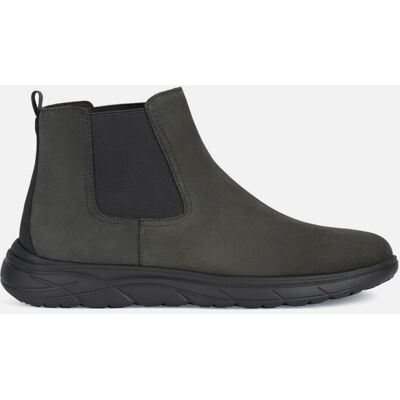 Brown men's ankle boots Geox Portello - Men's gri 39 male Brown men's ankle boots Geox Portello - Men's gri 39 male